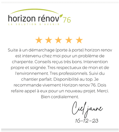 avis horizon renov 76 Ciel Jaune